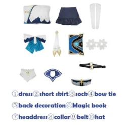 Anime Spil Genshin Impact Cosplay Barbara Kostume Barbara Gunnhildr Lolita Kjole Outfit Halloween Party Kostumer stil 3 S