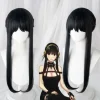 Anime SPY×FAMILY Yor Forger Lang Sort Cosplay Paryk Hårrulle Pl Sort One Size