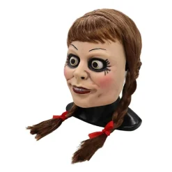 Annabelle Fuldmaske Langt Hår Horror Cosplay Fancy Dress Kostume Rekvisit