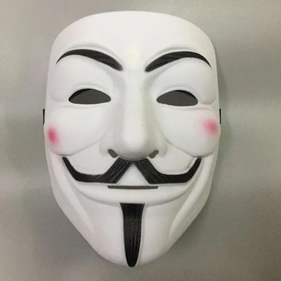 Anonym maske - Cosplay Halloween - Dress up White