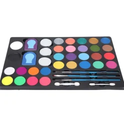 Ansigts- og kropsmaling 30 farver Ikke-giftigt makeupmalingssæt til Halloween Cosplay Kostumer Fester Festivaler