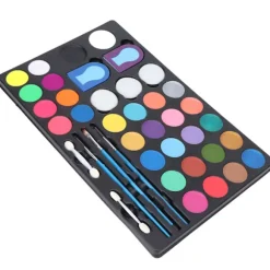 Ansigts- og kropsmaling 30 farver Ikke-giftigt makeupmalingssæt til Halloween Cosplay Kostumer Fester Festivaler
