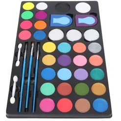 Ansigts- og kropsmaling 30 farver Ikke-giftigt makeupmalingssæt til Halloween Cosplay Kostumer Fester Festivaler