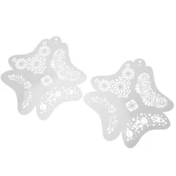 Ansigtsmalingsskabelonsæt til kropsudsmykning, 12 designs, inkluderer næse- og mundskabeloner[HK]