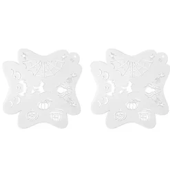 Ansigtsmalingsstencils til børn, hule kropsmalingsskabeloner til Halloween og feriemakeup, 2 stk.
