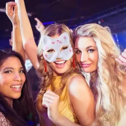 Ansigtsmaske til dyr - Ræv, Kat, Cosplay-kostume, Hovedbeklædning til Karneval, Maskeradefest, Tilbehør