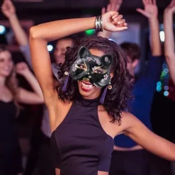 Ansigtsmaske til dyr - Ræv, Kat, Cosplay-kostume, Hovedbeklædning til Karneval, Maskeradefest, Tilbehør
