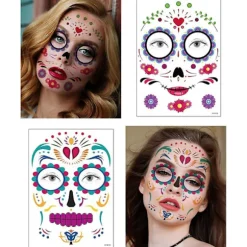 Ansigts-tatoveringsmærke Maskerade Sjov Makeup Midlertidigt Ansigtsmærke