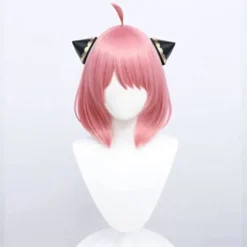 Anya Forger Cosplay Paryk Anime Paryk HSIU Rosa Kort Hår zy Pink