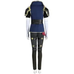 Arcane Vi Cosplay Sheriff Tøj Parykker Anime Spil LoL 2 Kostume Voksen Kvinde Rollespil Frækt Tøj Fest Fancy Kjole Beklædning PERUK PARYK WIG XL