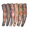 Arm Tattoo Ærmer, 6 Pak Mænd Falske Midlertidige Tatovering Nylon Ærme Arm Strømper Elastisk Biker Ærme til Halloween