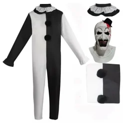 Art The Clown Cosplay Film Terrifier 2 Kostume Og Hætte MEN and Headgear 1 XXL