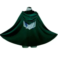 Attack On Titan Cloak Anime Cosplay kostume Grøn Cape Halloween L 2XL