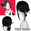 AVEKI Anime Cos Paryk til Cosplay Shinomiya Kaguya Naturlig Blød Høj Temperatur Tråd Piger Cosplay Udklædning Kostume Tilbehør, Sort-48