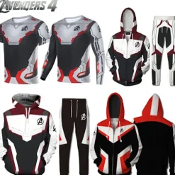 Avengers 4 Men hættetrøje Cosplay Costume Z Pants A 2XL