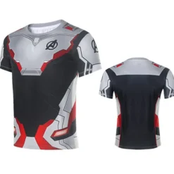 Avengers 4 Superhelteuniform Halloween Nat Performance kostume kortærmet.k short sleeve 5XL
