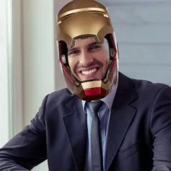 Avengers Legendary Iron Man Elektronisk Hjelm, 1:1 Bærbar Iron Man Hjelm til Drenge, Piger og Børn, Knapstyring, Q-version Cosplay Rekvisit Gave 0 0 | Fyndiq