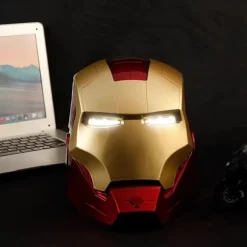 Avengers Legends Iron Man Elektronisk Hjelm Mænd Børn 1:1 Bærbar Iron Man Hjelm Knapkontrol Deformeret Cosplay Rekvisitter Gaver Silver