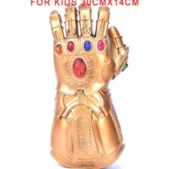 Avengers Thanos Infinity Gauntlet LED-handsker Light Up Cosplay F Bronze S-Kids