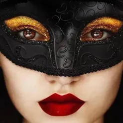 Ball Masker Karnevalsmasker Parmasker Venedig Fastelavnskostume
