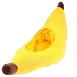 Bananformet hat til voksne, fantastisk til temafester, letvægtsmateriale