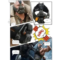 Bane Maske Voksen Kostume Rekvisitter til Dark Knight Cosplay Rekvisitter Zomb