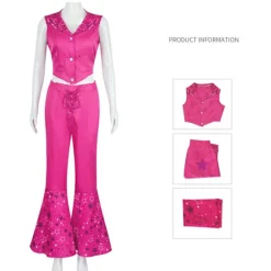 Barbie - Kostume - Drøm - Coplay Halloween - Pink S