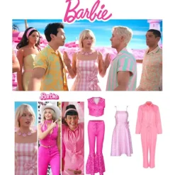 Barbie - Kostume - Drøm - Coplay Halloween - Pink S