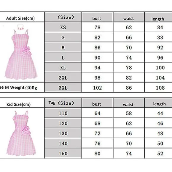 Barbie Kostume til Kvinder Barbie Kjole Bedårende Rosa Dame Cosplay Piger Tøj Kvinde Halloween Klassisk Dukke Rollespil Barbie Dress Up XL