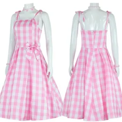 Barbie Kostume Til Kvinder Barbie Kjole Bedårende Rosa Dame Cosplay Piger Tøj Kvinde Halloween Klassisk Dukke Rollespil Barbie Dress Up V 3XL