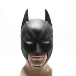 Batman Fuld Maske Med Hætte The Dark Knight Rises Latex Hjelm Voksen Cosplay Prop J_Lucky_B[D]
