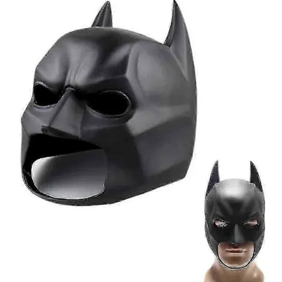 Batman Fuld Maske Med Hætte The Dark Knight Rises Latex Hjelm Voksen Cosplay Prop J_Lucky_B