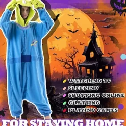 Beauty Shine Unisex Voksen Onesie Heldragt Pyjamas Cosplay Tegneserie Kostume Halloween Jul Natkjole Jumpsuit Aliens L 168-178cm Aliens