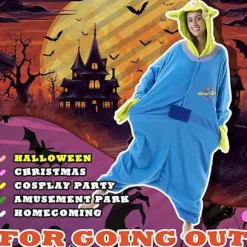 Beauty Shine Unisex Voksen Onesie Heldragt Pyjamas Cosplay Tegneserie Kostume Halloween Jul Natkjole Jumpsuit Aliens L 168-178cm Aliens