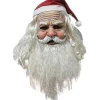 Bebetter Herre Julemand Maske, Jule Latex Maske, Julemand Hoved Maske, Realistisk Julemand Gammel Mand Maske med Rød Julemandshat til Fest