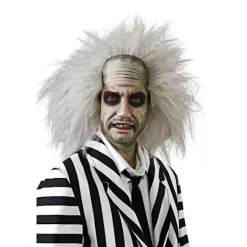 Beetlejuice Paryk til Mænd Kvinder Halloweenfest Paryk Cosplay Kostumefest Paryk Rekvisitter-FM-