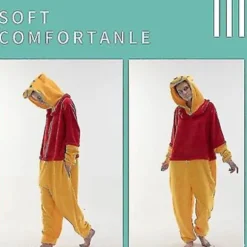 Behagelig Unisex Voksen Onesie Pyjamas Dyr Heldragt Halloween Kostume Nattøj - (Lille Pingvin)[CO]
