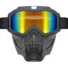 Beskyttelsesbriller til mænd og kvinder med maske, kranie-stil fuld dækning, anti-ridse, til dirtbike off-road skiløb