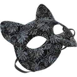 Blå Kat Maske til Maskerade Cosplay Maske med Elastikbånd[HK]
