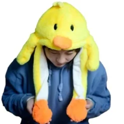 Blød Varm Kaninhat med LED-lys, Hoppehat - Perfekt Lysende Pikachu-hat