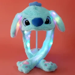 Blød varm kaninhue med LED-lys, hoppende hue - Perfe Luminous Pikachu Hat
