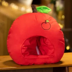 Æble og Appelsin Hat, Sjov Frugt Hovedbeklædning, Halloween Fødselsdag Jul Fest Gave til Kvinder Børn, Plys Hat Voksen Apple