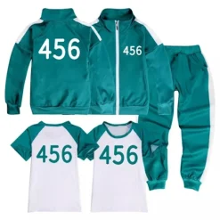 Blækspruttekostume til drenge og piger, 456, jakke, T-shirt + bukser + sweater 3 dele - WELLNGS Coat-T-Shirt-Pants 150 (10-12Y)