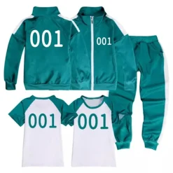 Blækspruttekostume til drenge og piger, 456, jakke, T-shirt + bukser + sweater 3 dele - WELLNGS Coat-T-Shirt-Pants 150 (10-12Y)