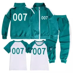 Blækspruttekostume til drenge og piger, 456, jakke, T-shirt + bukser + sweater 3 dele - WELLNGS Coat-T-Shirt-Pants 150 (10-12Y)