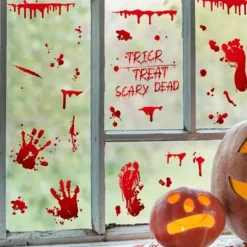 Blodige vægdekorationer med halloweenmotiver, 30x20