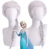 Blond Flettet Elsa Cosplay Paryk Syntetisk Hår Parykker Halloween Fest Dagligdags Kostume Paryk (Til Børn og Voksne)