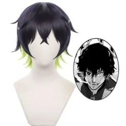 BLUE LOCK Cosplay Paryk Bachira Meguru Cosplay Varmebestandig Syntetisk