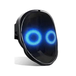 Bluetooth LED Lysende Festmaske Halloween Jul DIY Animation Tekst Kærlighed Spøg Koncert Robot - WELLNGS