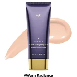Body Coverage Perfector Vandtæt Ben- og Kropsmakeup - Tatoveringsdækkende Makeup - Lys Natur - 100ml Warn Radiance